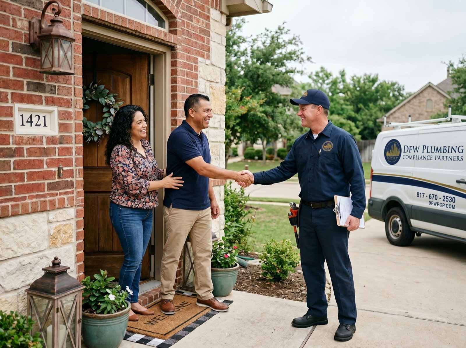Plumbing inspection and photo documentation  DFW Compliance Partners