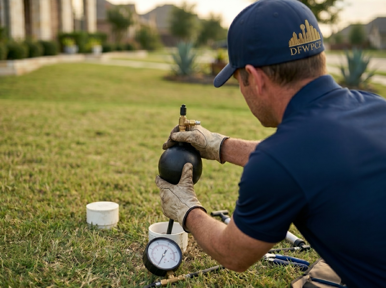 Hydrostatic pressure testing DFW slab homes  DFWPCP
