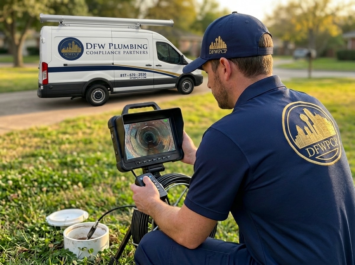 Sewer camera inspection DFW real estate  option period