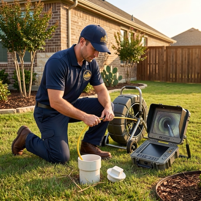 Plumbing inspection DFW  photo report same day