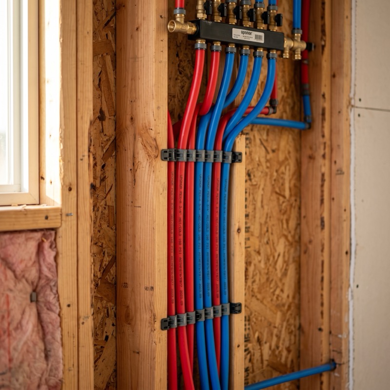 Whole house repiping DFW  PEX installation